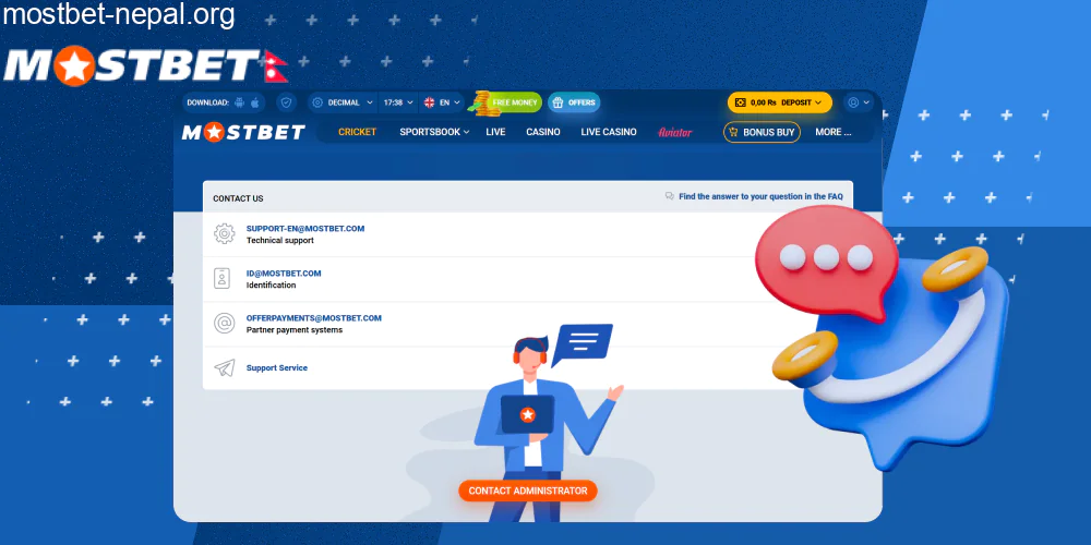 Support at Mostbet Nepal is available 24 hours a day, 7 days a week